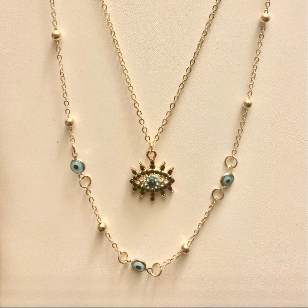 Gorgeous evil eye necklace